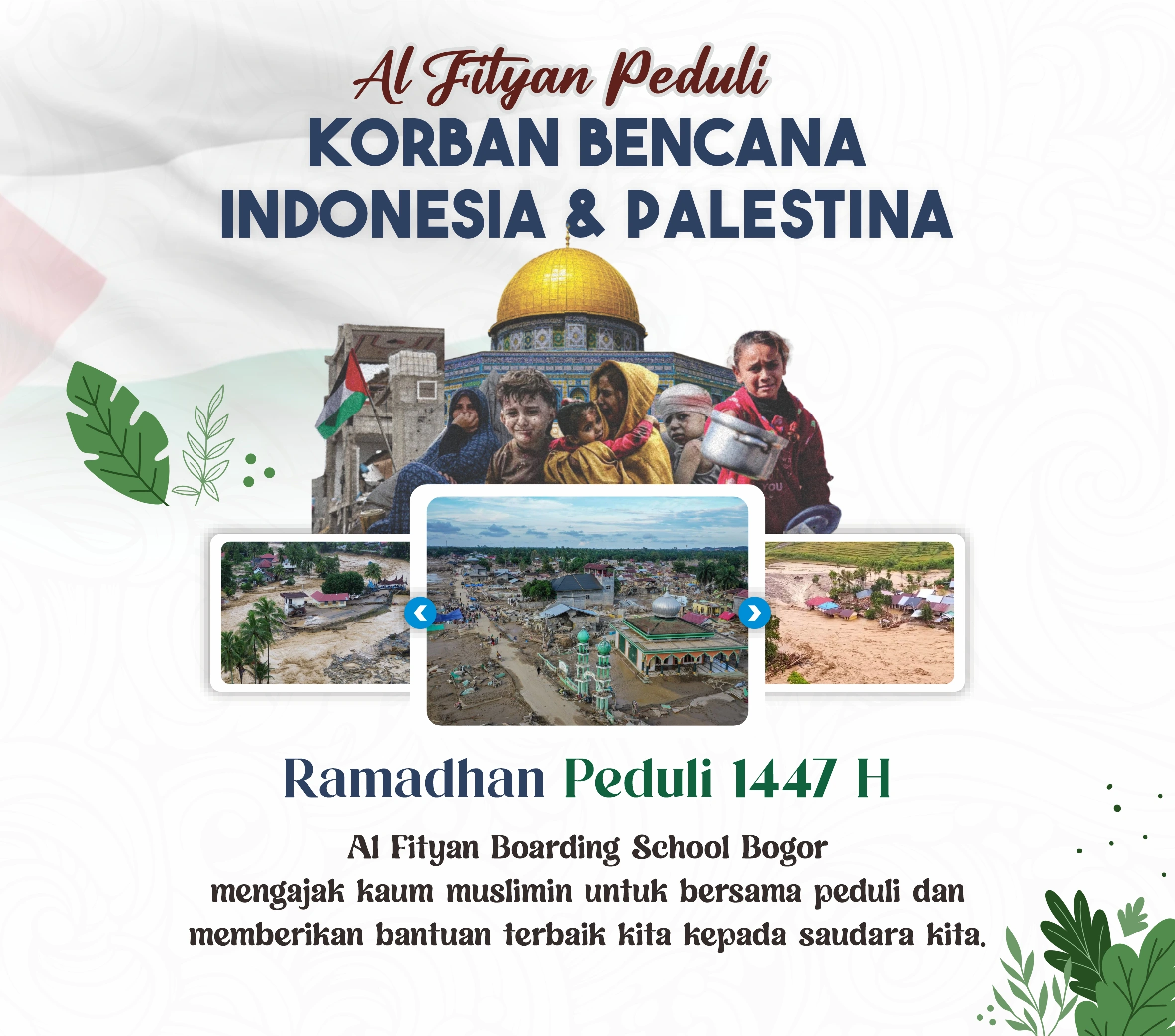 Flyer AlFityan Bogor Peduli Korban Bencana